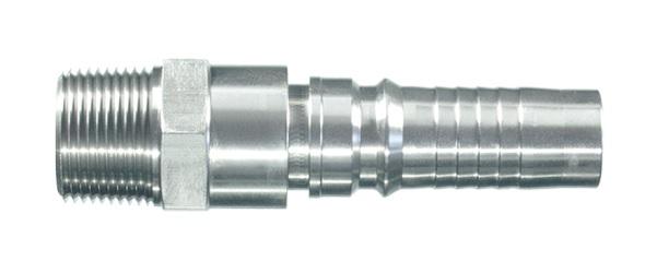 Stainless Straight NPT Male Interlock Hose Connectors