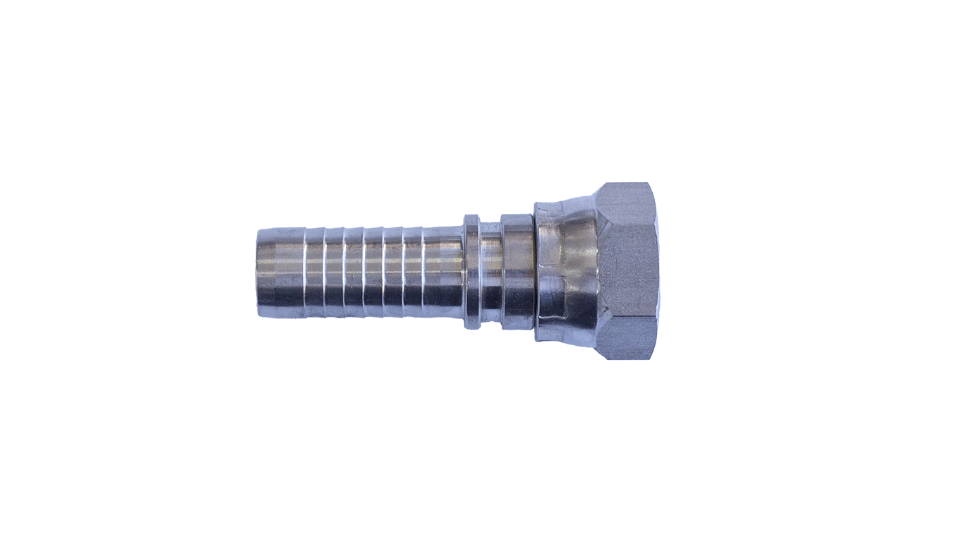 Stainless Straight Hose Connectors with Swivel BSP Nut