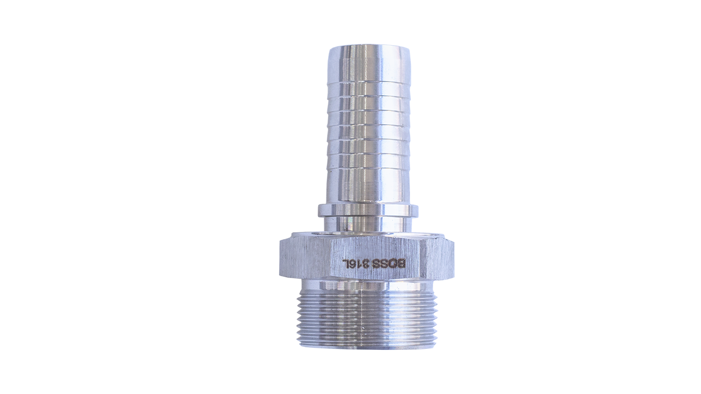 Stainless Straight BSP Male Hose Connectors