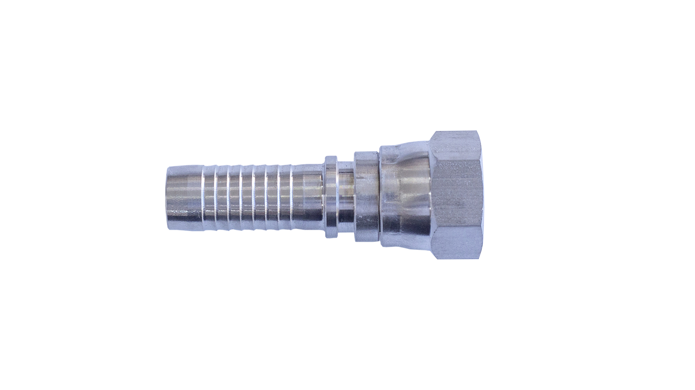 Stainless Straight Hose Connectors with Swivel UNF Nut