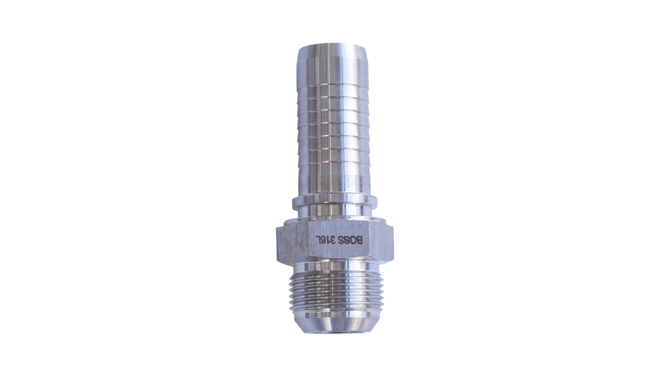 Stainless Straight UNF Male Hose Connectors